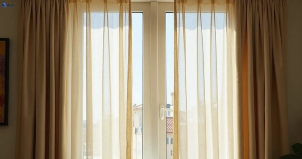 Dull dusty drapes in calamvale before professional cleaning